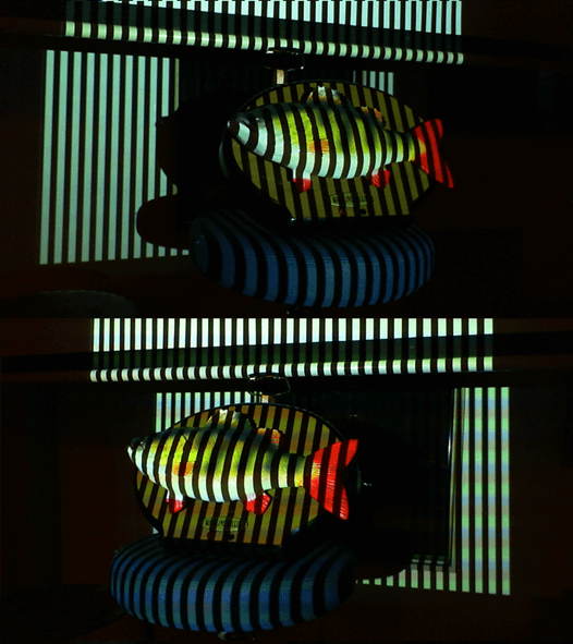 Example of structured light patterns